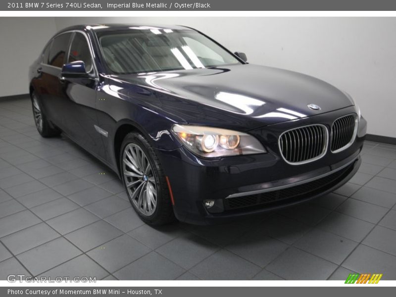 Imperial Blue Metallic / Oyster/Black 2011 BMW 7 Series 740Li Sedan