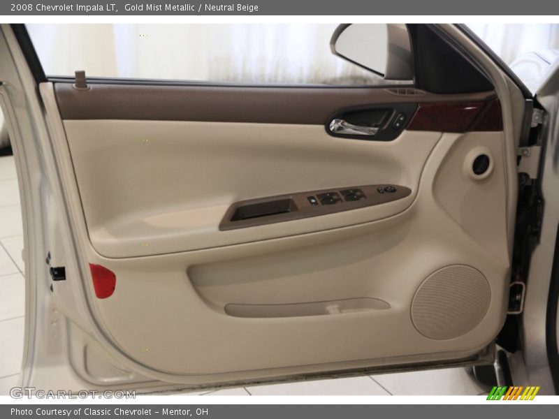 Gold Mist Metallic / Neutral Beige 2008 Chevrolet Impala LT