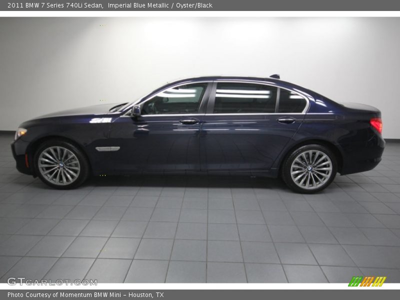 Imperial Blue Metallic / Oyster/Black 2011 BMW 7 Series 740Li Sedan