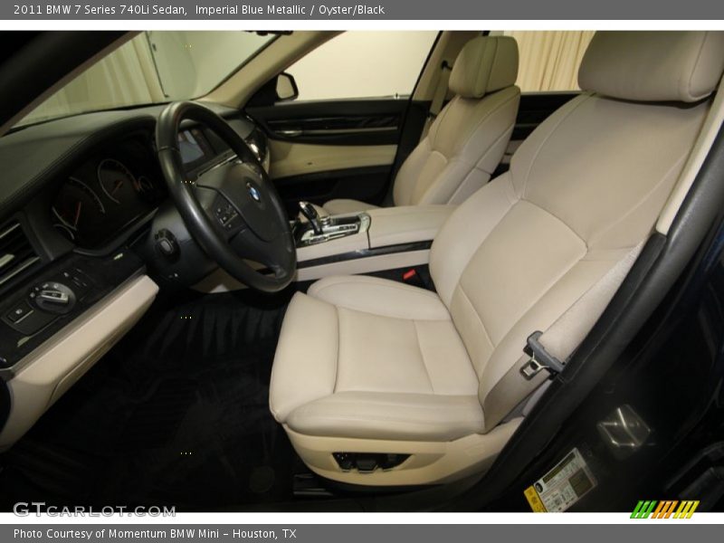 Imperial Blue Metallic / Oyster/Black 2011 BMW 7 Series 740Li Sedan