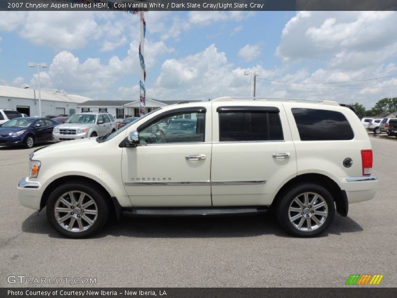 Cool Vanilla White / Dark Slate Gray/Light Slate Gray 2007 Chrysler Aspen Limited HEMI