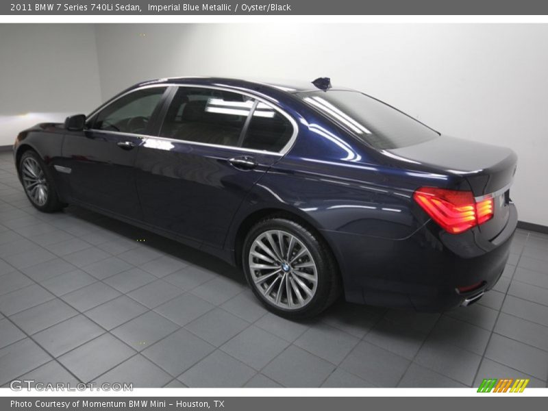Imperial Blue Metallic / Oyster/Black 2011 BMW 7 Series 740Li Sedan