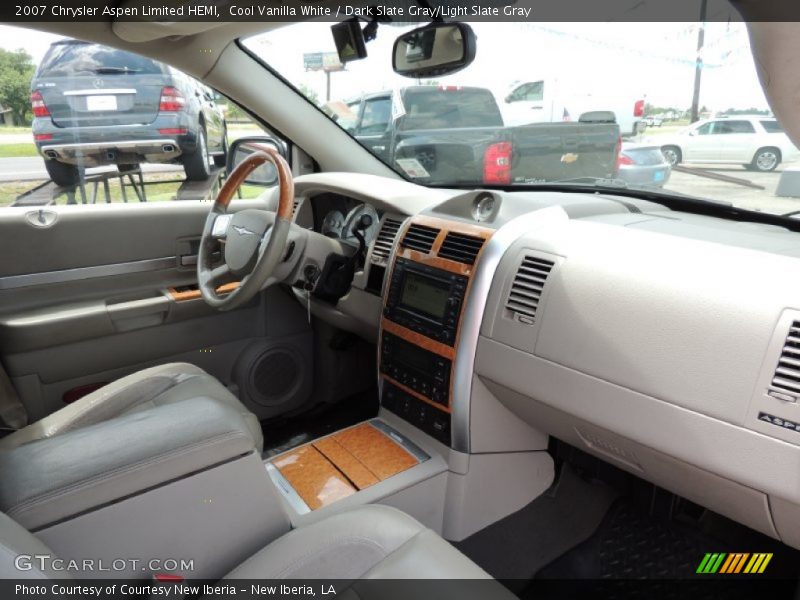 Cool Vanilla White / Dark Slate Gray/Light Slate Gray 2007 Chrysler Aspen Limited HEMI