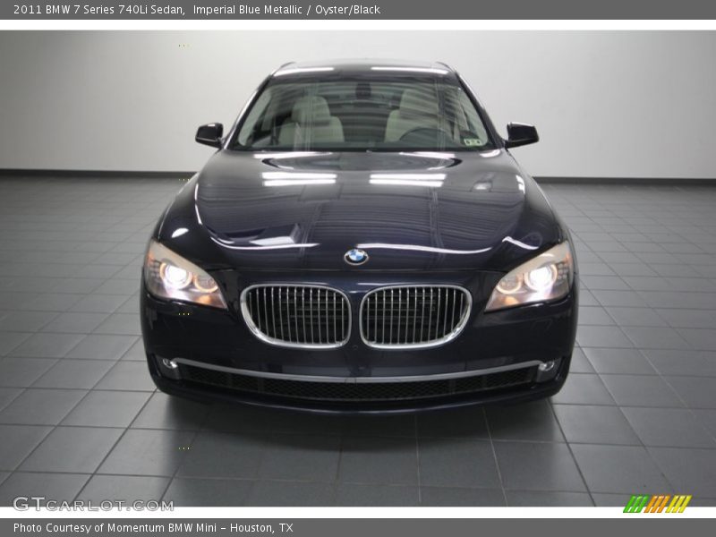 Imperial Blue Metallic / Oyster/Black 2011 BMW 7 Series 740Li Sedan