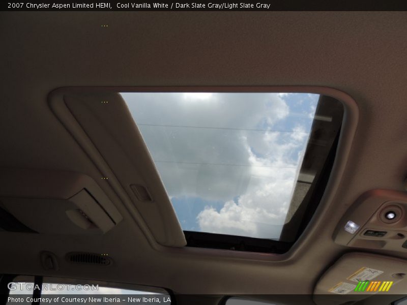 Cool Vanilla White / Dark Slate Gray/Light Slate Gray 2007 Chrysler Aspen Limited HEMI