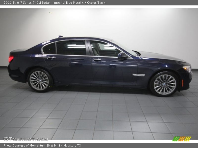 Imperial Blue Metallic / Oyster/Black 2011 BMW 7 Series 740Li Sedan
