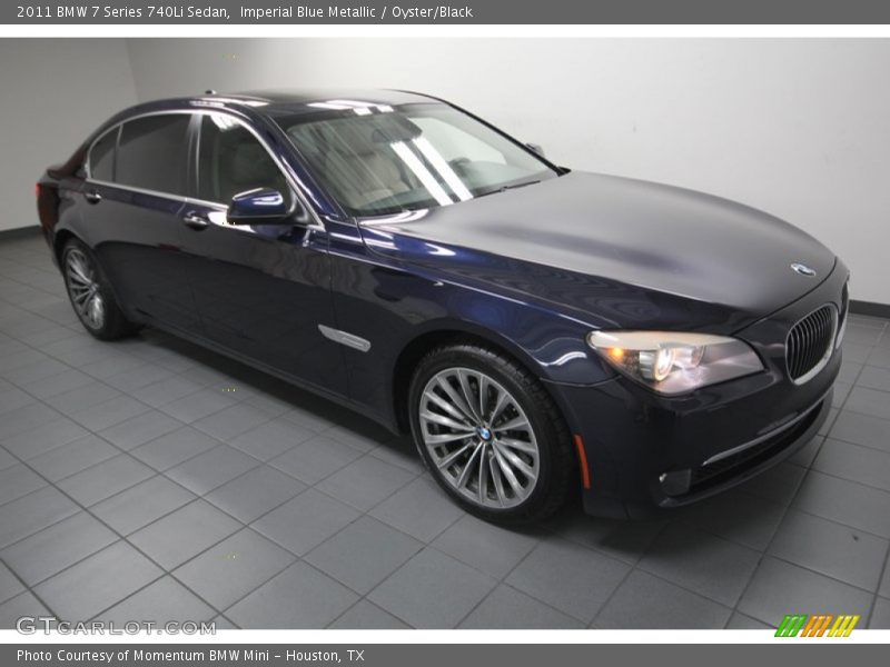 Imperial Blue Metallic / Oyster/Black 2011 BMW 7 Series 740Li Sedan