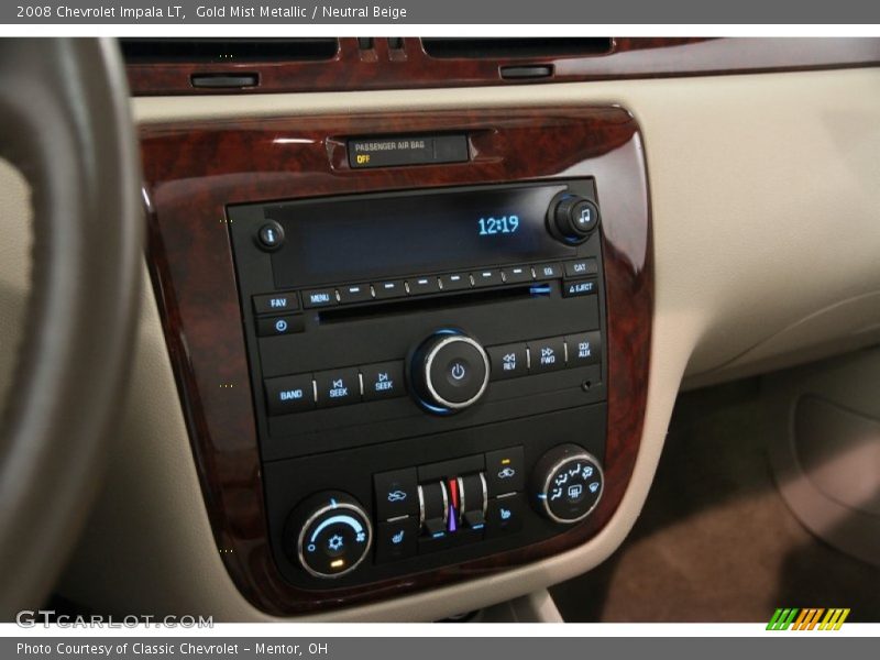 Gold Mist Metallic / Neutral Beige 2008 Chevrolet Impala LT