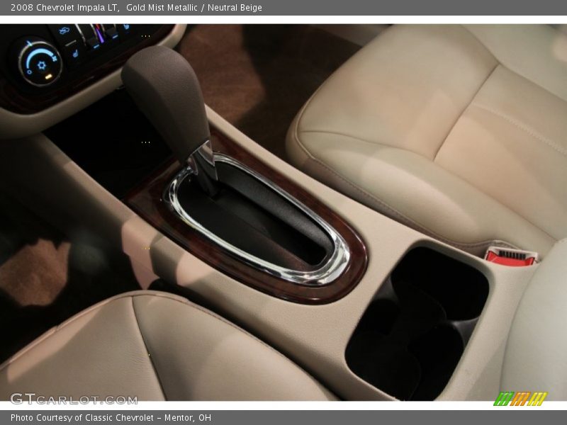 Gold Mist Metallic / Neutral Beige 2008 Chevrolet Impala LT