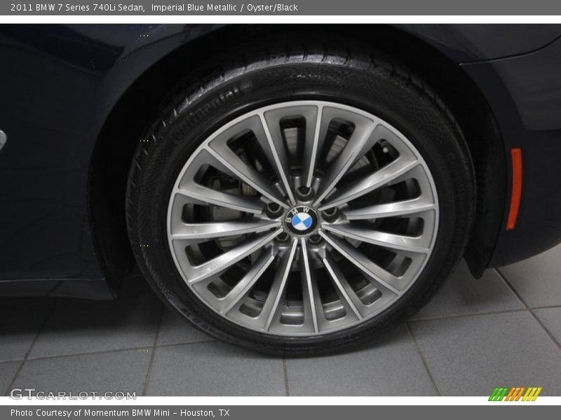 Imperial Blue Metallic / Oyster/Black 2011 BMW 7 Series 740Li Sedan
