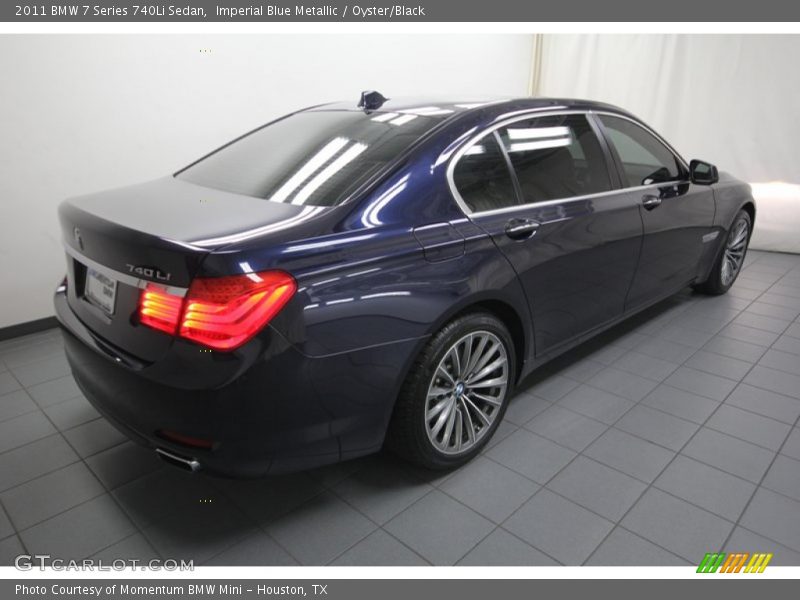 Imperial Blue Metallic / Oyster/Black 2011 BMW 7 Series 740Li Sedan