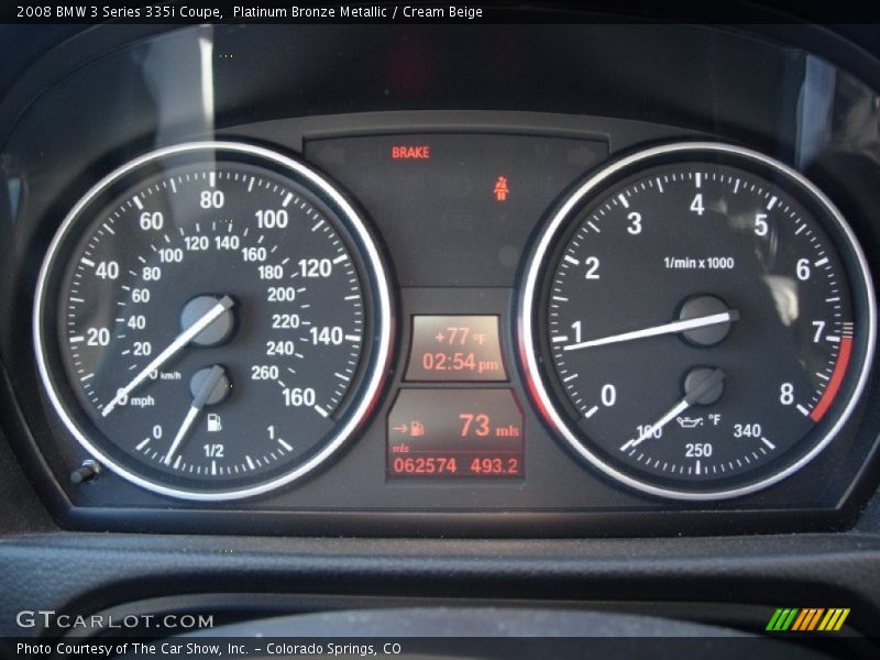 Platinum Bronze Metallic / Cream Beige 2008 BMW 3 Series 335i Coupe