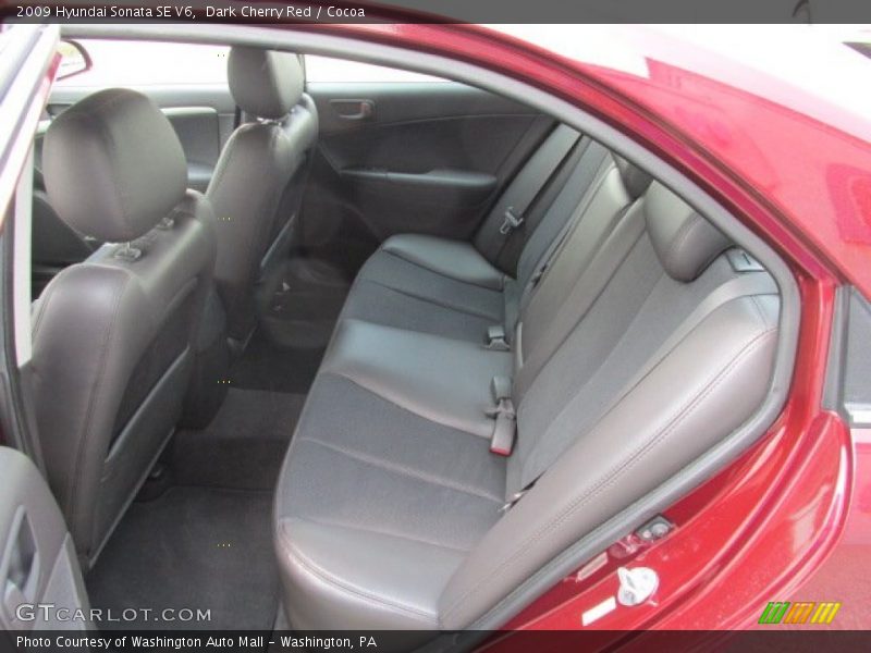 Dark Cherry Red / Cocoa 2009 Hyundai Sonata SE V6