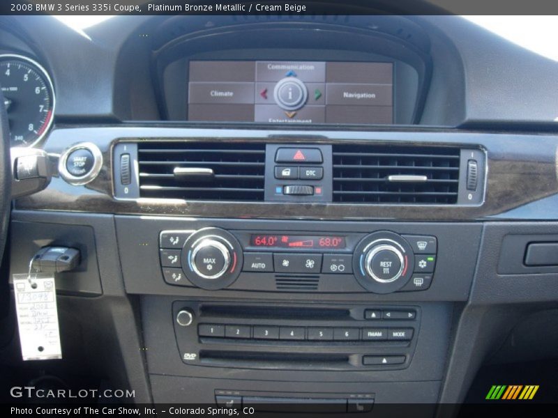 Platinum Bronze Metallic / Cream Beige 2008 BMW 3 Series 335i Coupe