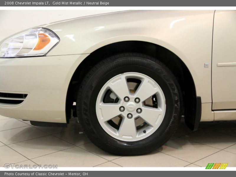 Gold Mist Metallic / Neutral Beige 2008 Chevrolet Impala LT