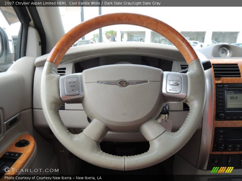 Cool Vanilla White / Dark Slate Gray/Light Slate Gray 2007 Chrysler Aspen Limited HEMI