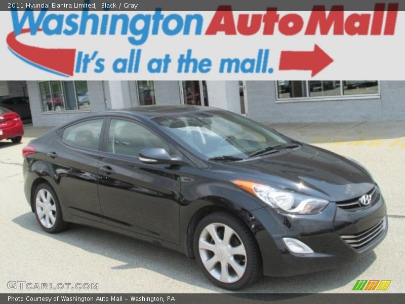 Black / Gray 2011 Hyundai Elantra Limited