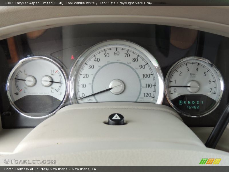 Cool Vanilla White / Dark Slate Gray/Light Slate Gray 2007 Chrysler Aspen Limited HEMI