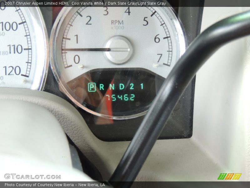Cool Vanilla White / Dark Slate Gray/Light Slate Gray 2007 Chrysler Aspen Limited HEMI