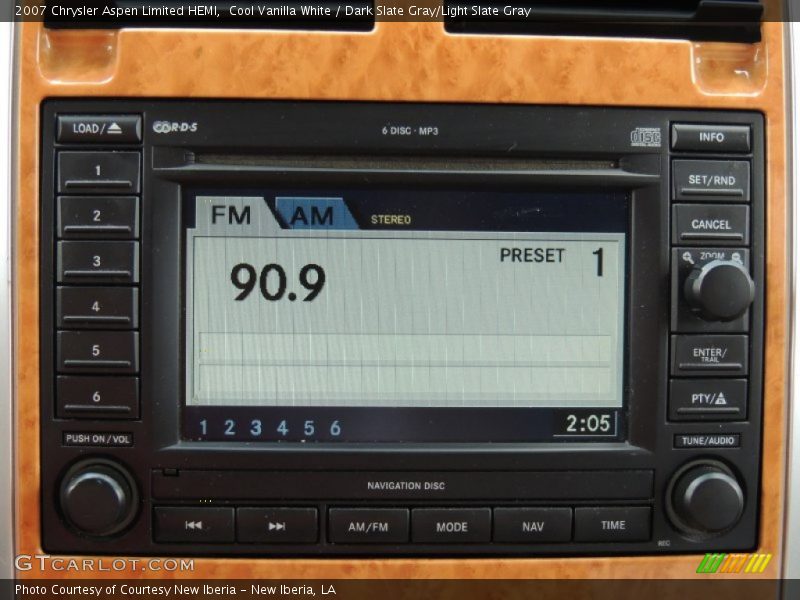 Cool Vanilla White / Dark Slate Gray/Light Slate Gray 2007 Chrysler Aspen Limited HEMI