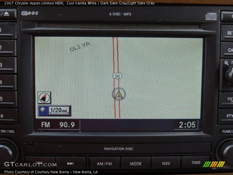 Cool Vanilla White / Dark Slate Gray/Light Slate Gray 2007 Chrysler Aspen Limited HEMI