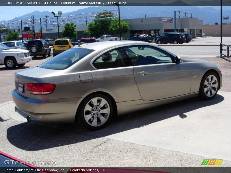 Platinum Bronze Metallic / Cream Beige 2008 BMW 3 Series 335i Coupe