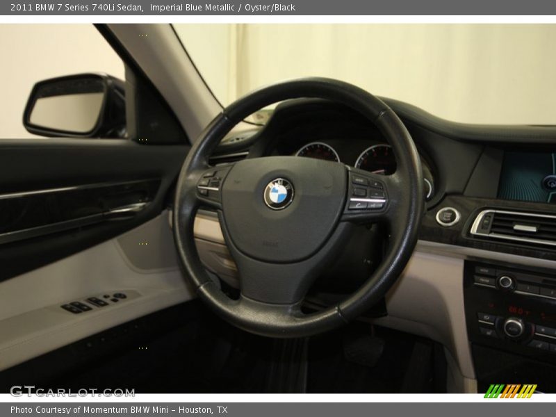 Imperial Blue Metallic / Oyster/Black 2011 BMW 7 Series 740Li Sedan