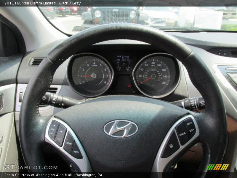 Black / Gray 2011 Hyundai Elantra Limited