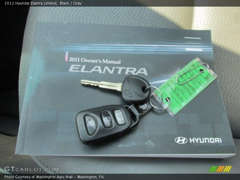 Black / Gray 2011 Hyundai Elantra Limited