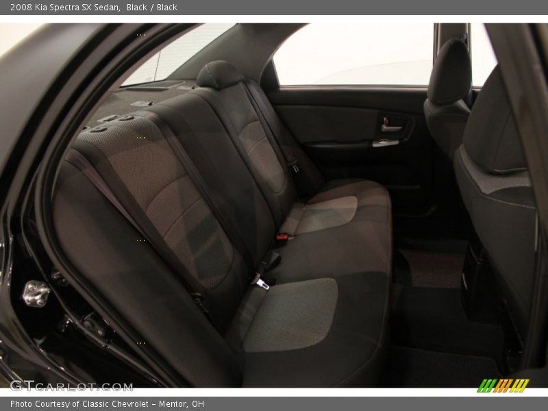 Black / Black 2008 Kia Spectra SX Sedan