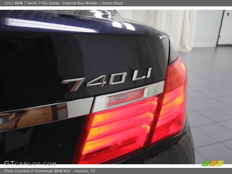 Imperial Blue Metallic / Oyster/Black 2011 BMW 7 Series 740Li Sedan