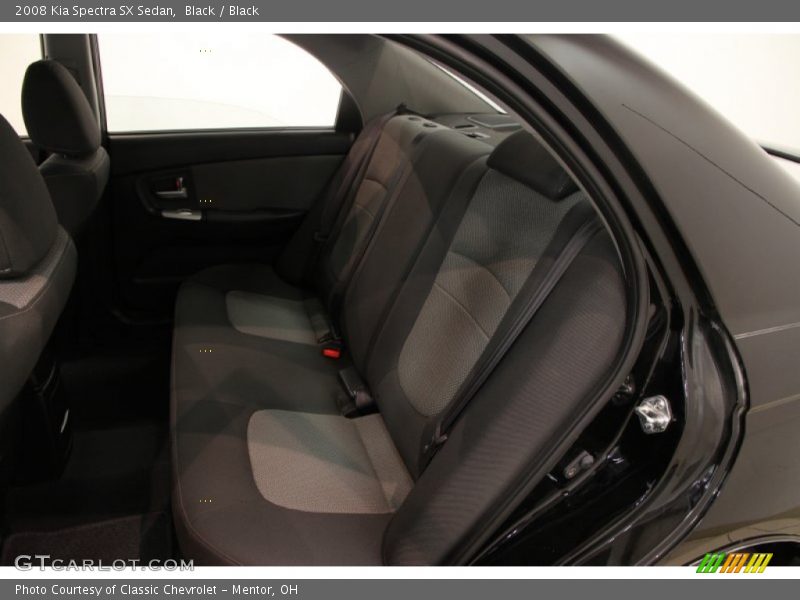 Black / Black 2008 Kia Spectra SX Sedan