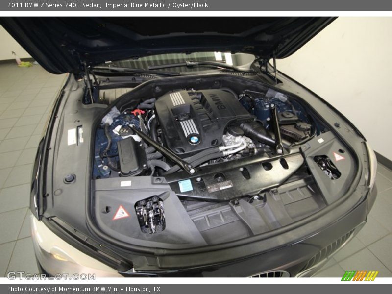 Imperial Blue Metallic / Oyster/Black 2011 BMW 7 Series 740Li Sedan