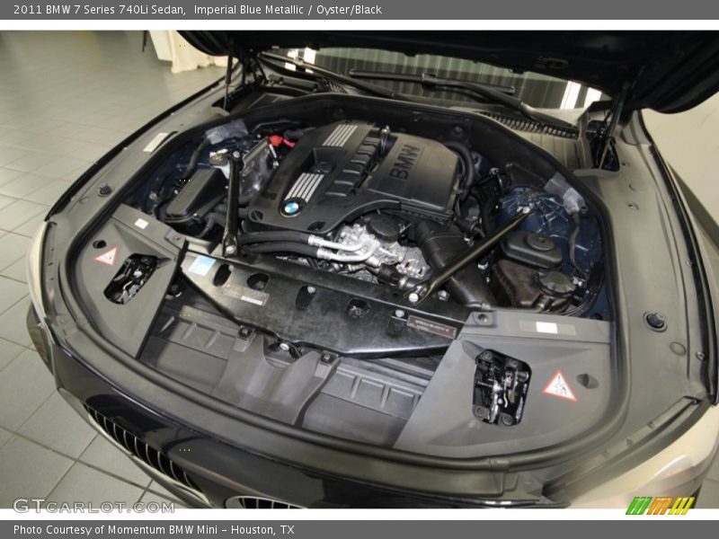Imperial Blue Metallic / Oyster/Black 2011 BMW 7 Series 740Li Sedan