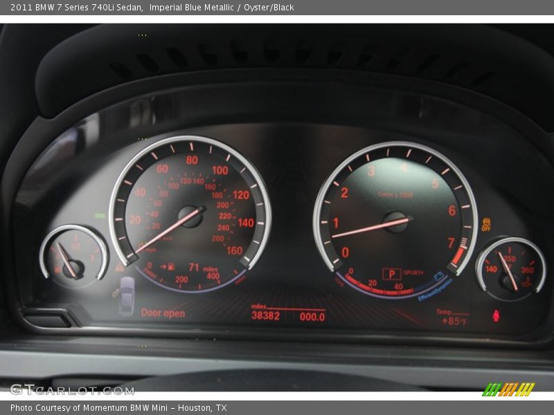 Imperial Blue Metallic / Oyster/Black 2011 BMW 7 Series 740Li Sedan