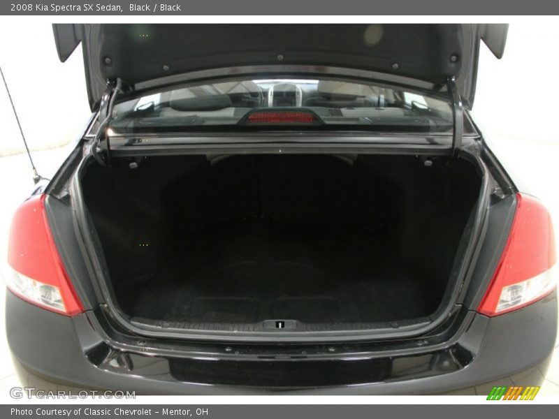 Black / Black 2008 Kia Spectra SX Sedan