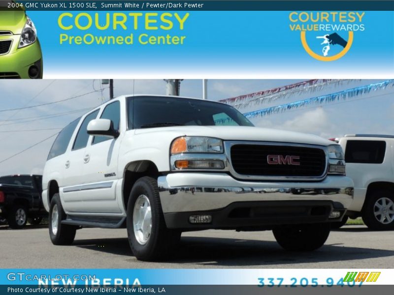 Summit White / Pewter/Dark Pewter 2004 GMC Yukon XL 1500 SLE