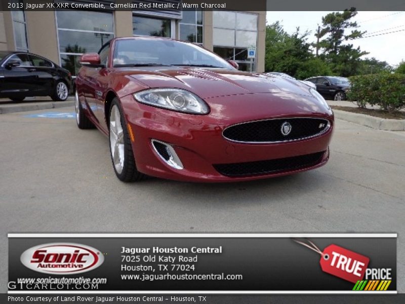 Carnelian Red Metallic / Warm Charcoal 2013 Jaguar XK XKR Convertible