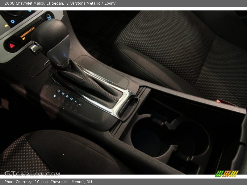 Silverstone Metallic / Ebony 2008 Chevrolet Malibu LT Sedan