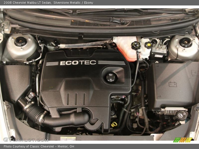 Silverstone Metallic / Ebony 2008 Chevrolet Malibu LT Sedan