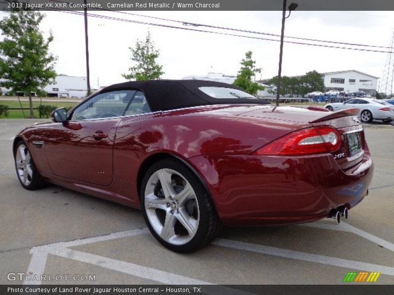 Carnelian Red Metallic / Warm Charcoal 2013 Jaguar XK XKR Convertible