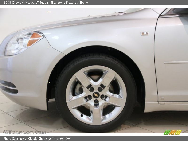 Silverstone Metallic / Ebony 2008 Chevrolet Malibu LT Sedan