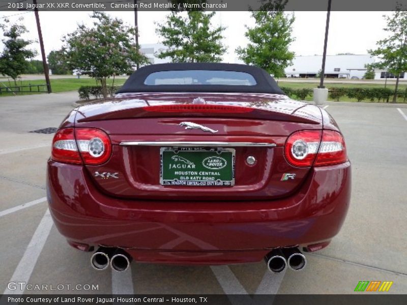 Carnelian Red Metallic / Warm Charcoal 2013 Jaguar XK XKR Convertible
