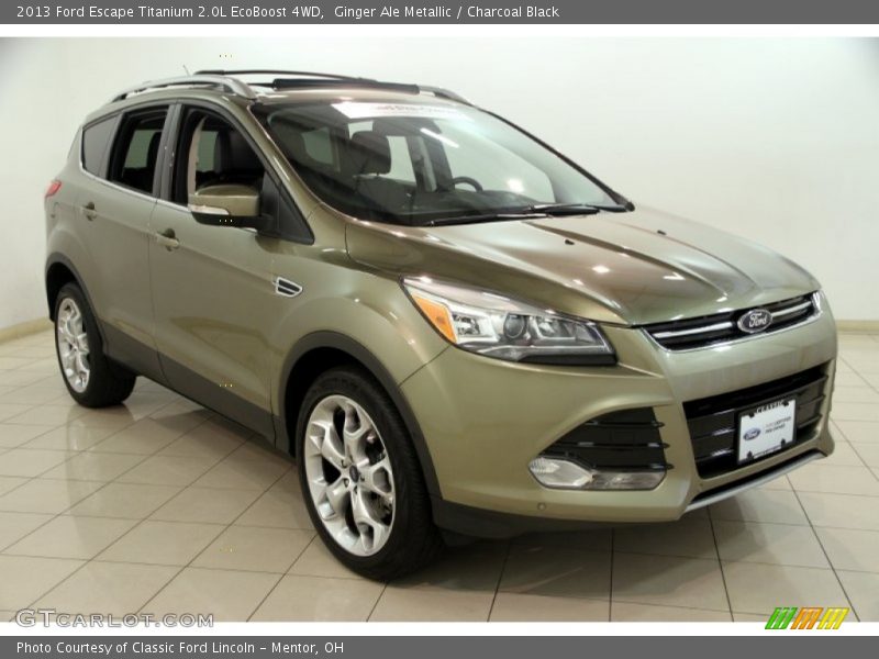Ginger Ale Metallic / Charcoal Black 2013 Ford Escape Titanium 2.0L EcoBoost 4WD