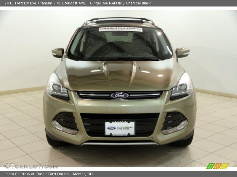 Ginger Ale Metallic / Charcoal Black 2013 Ford Escape Titanium 2.0L EcoBoost 4WD
