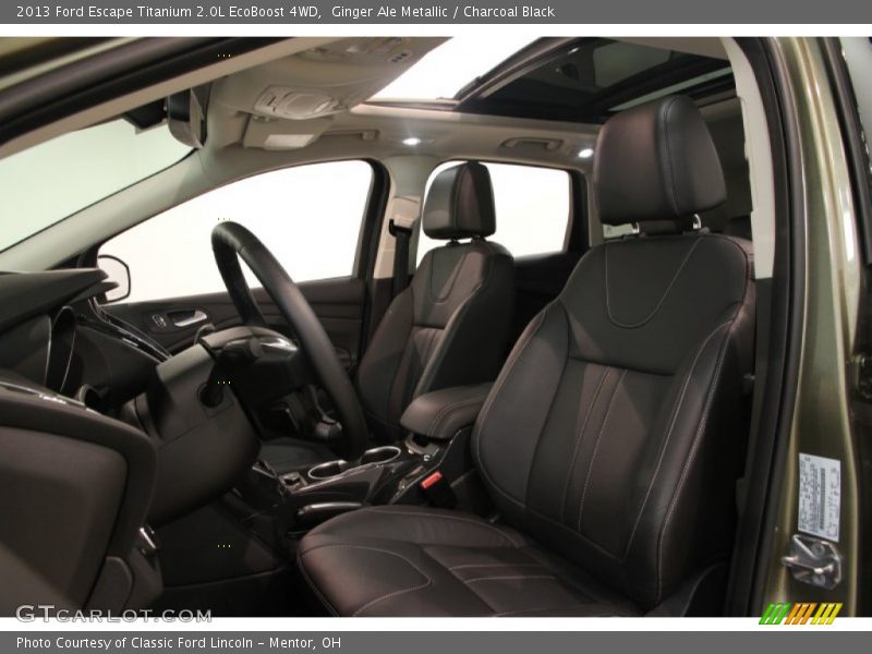 Ginger Ale Metallic / Charcoal Black 2013 Ford Escape Titanium 2.0L EcoBoost 4WD