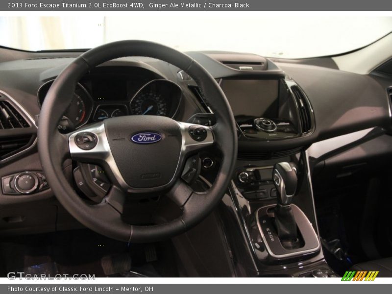Ginger Ale Metallic / Charcoal Black 2013 Ford Escape Titanium 2.0L EcoBoost 4WD