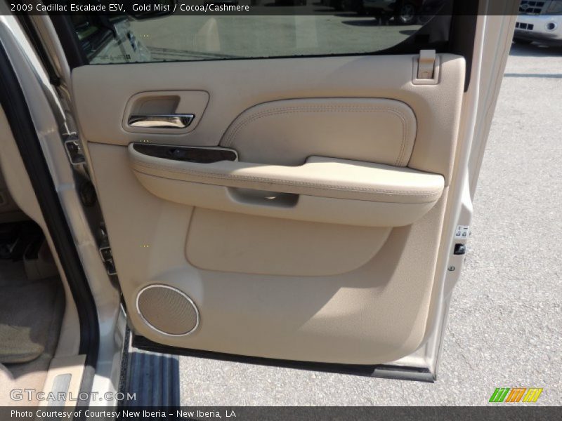 Gold Mist / Cocoa/Cashmere 2009 Cadillac Escalade ESV