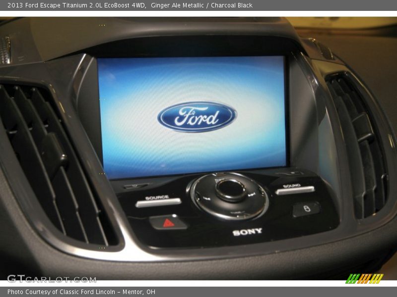Ginger Ale Metallic / Charcoal Black 2013 Ford Escape Titanium 2.0L EcoBoost 4WD