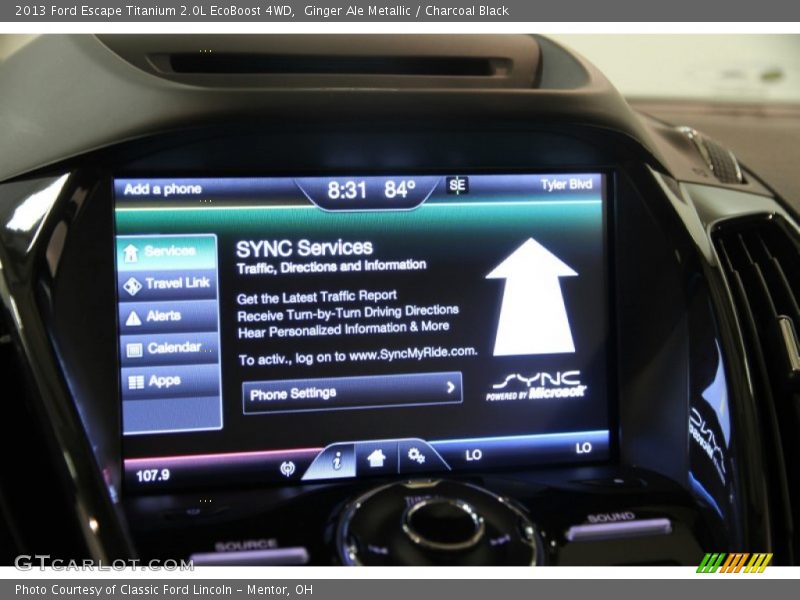 Ginger Ale Metallic / Charcoal Black 2013 Ford Escape Titanium 2.0L EcoBoost 4WD